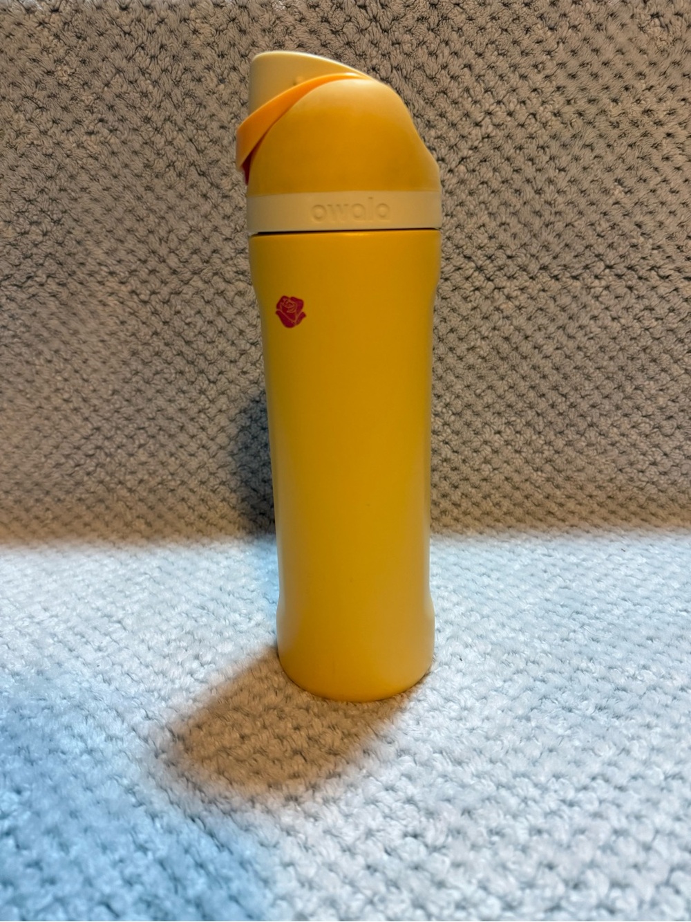Cinderella Owala Yellow Insulated Water Bottle 24 oz